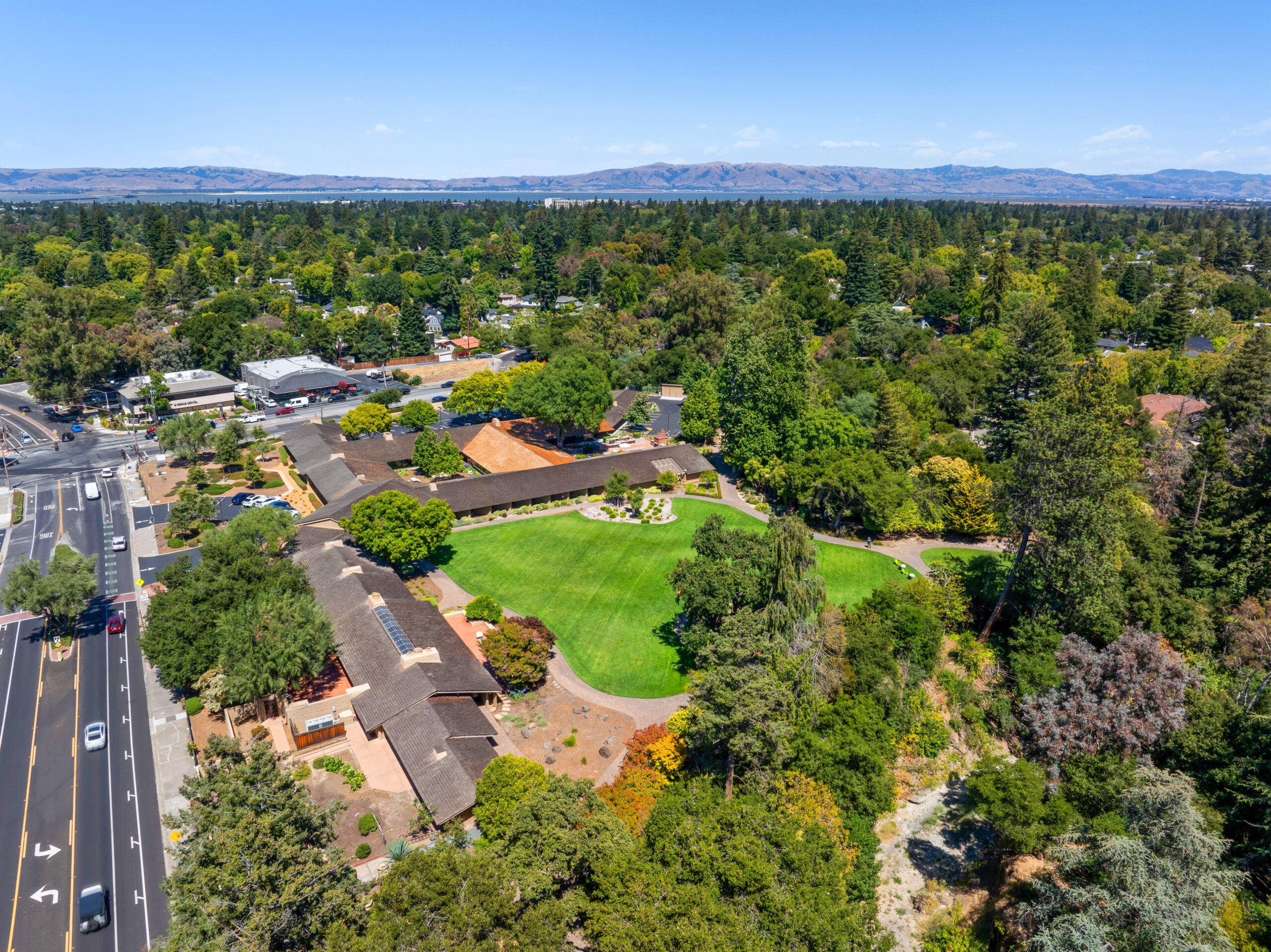 Aerial view of the Protege AI office in Menlo Park, California