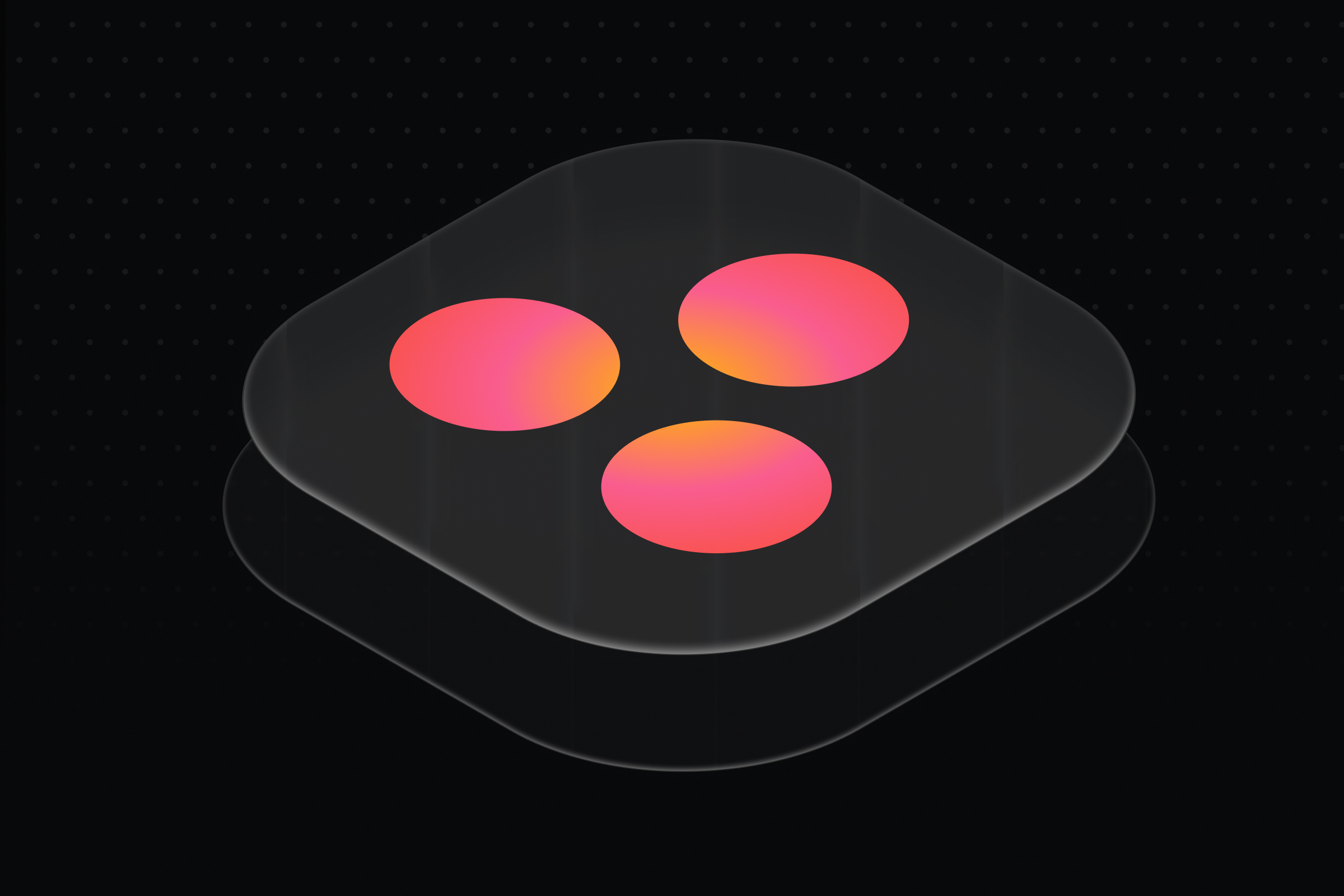 Isometric Asana logo on a glass platform representing AI governance for agentic workflows